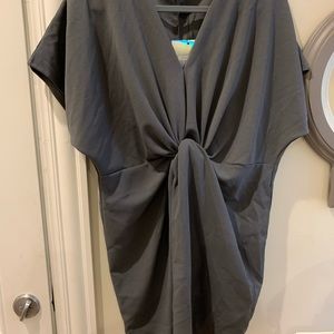 Short knot front shift dress